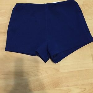 Blue fitted Shorts